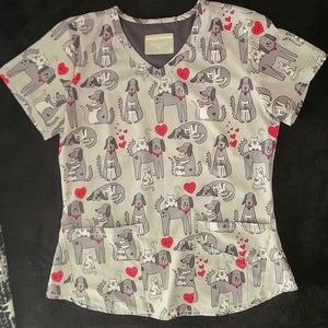 Skechers Cat/Dog Scrub top